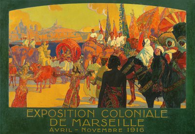 Die Nationale Kolonialausstellung, Marseille, April-November 1916, 1922 von David Dellepiane